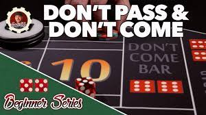 Playing at the Don't Pass in Craps